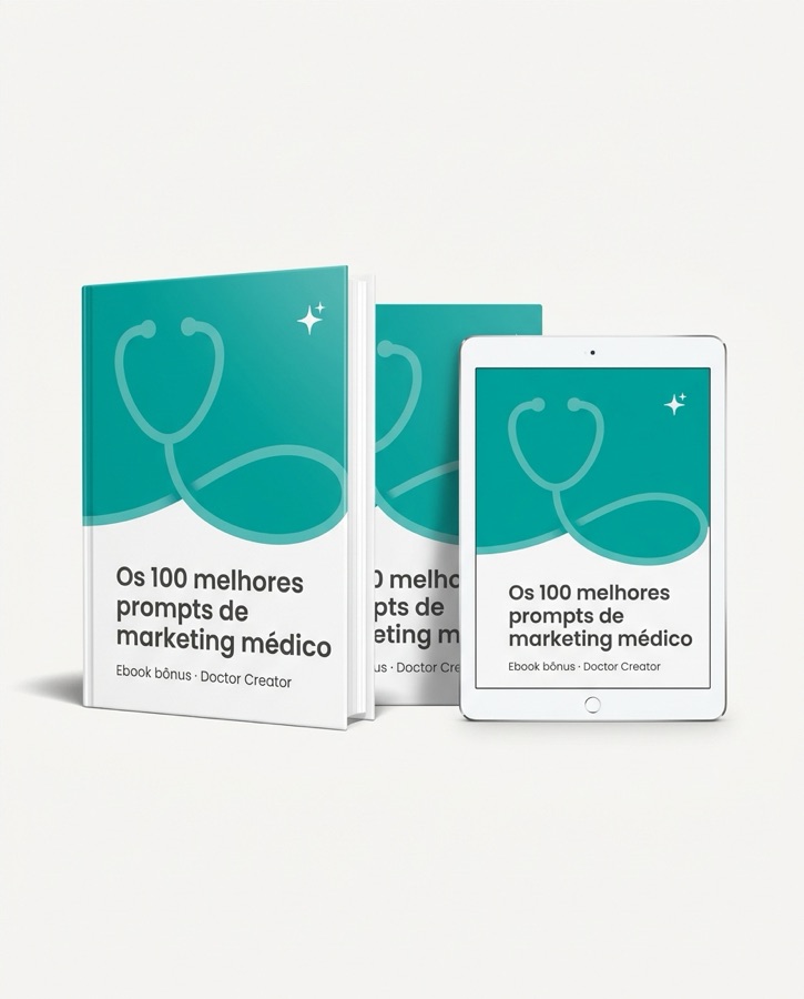 Ebook bônus: os 100 melhores prompts de marketing médico
